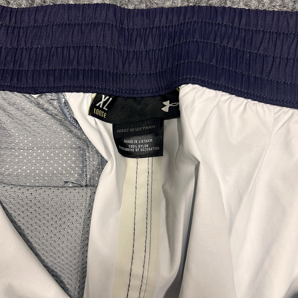Under Armour Mens Rain Fishing Golf Pants Blue Loose Fit Size XL Waterproof Camp - Picture 7 of 9